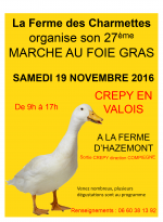 Marché du Foie Gras à Crépy en Valois